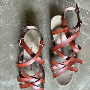 Women's Brown Strappy Sandals